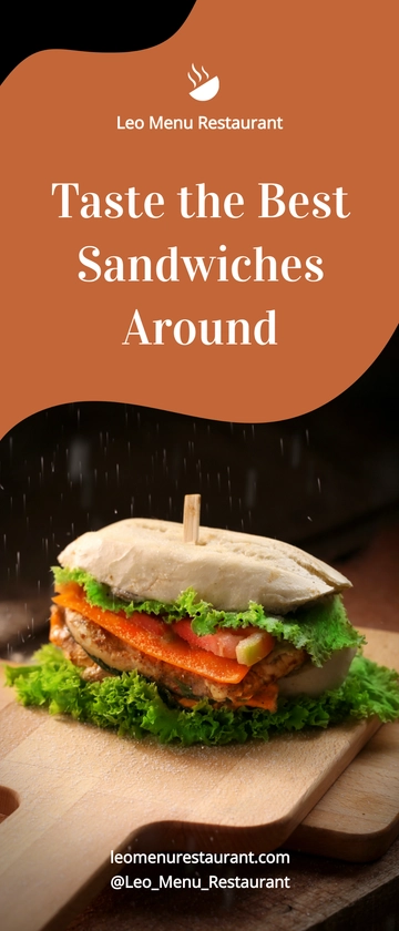 Free Taste Food Roll-up Banner Template to Edit Online