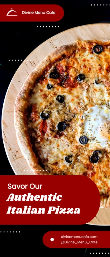 Free Italian Food Rollup Banner Template to Edit Online