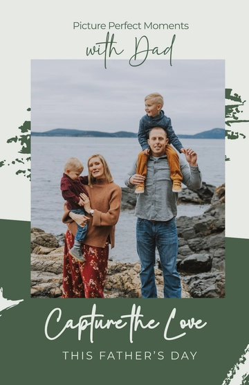 Free Father's Day Photo Poster Template to Edit Online