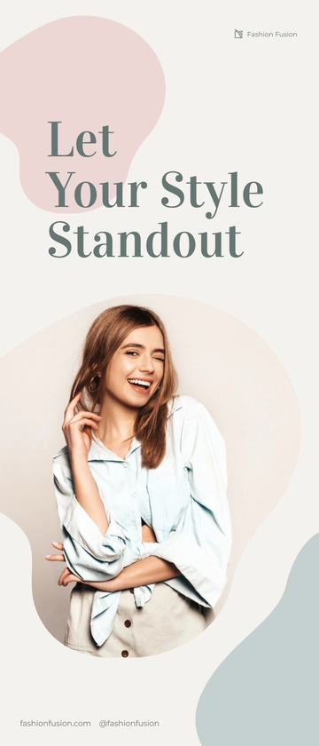 Free Fashion Multipurpose Rollup Banner Template to Edit Online