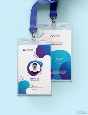 Creative Press ID Card Template