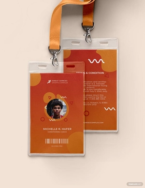 Creative Sports ID Card Template