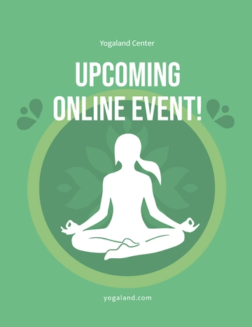 Free Yoga Day Event Flyer Template to Edit Online
