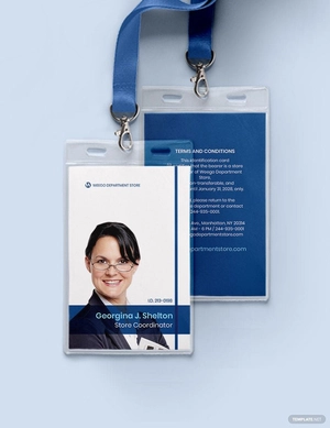 Department Store ID Card Template