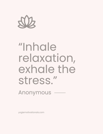 Free Motivational Yoga Quote Flyer Template to Edit Online