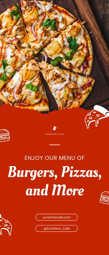 Free Food Promo Roll-up Banner Template to Edit Online