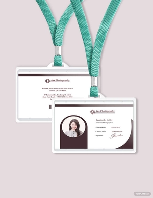 Freelance Photographer ID Card Template