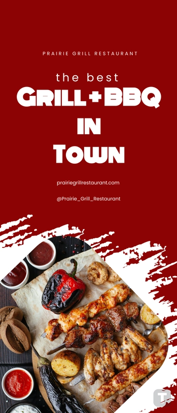 Free Food Menu Roll-Up Banner Template to Edit Online