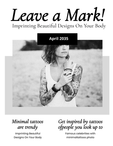 Free Minimal Zine Template to Edit Online