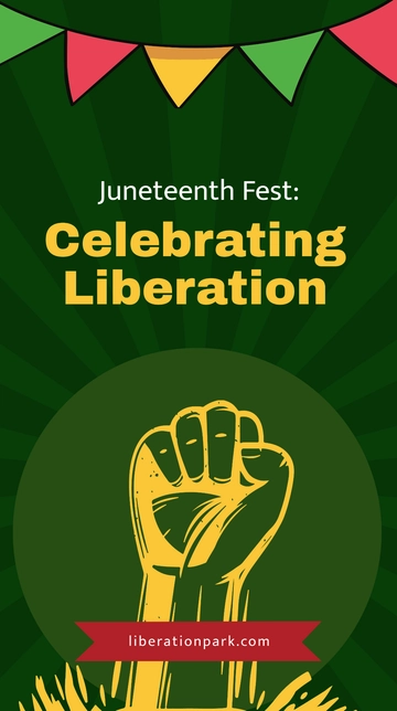 Free Juneteenth Festival Whatsapp Post Template to Edit Online