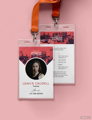Gym ID Card Template