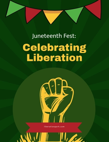 Free Juneteenth Festival Flyer Template to Edit Online
