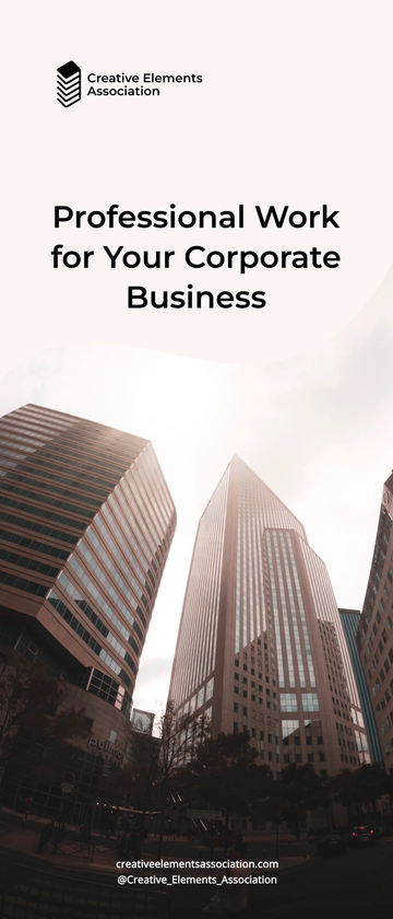 Free Corporate Professional Roll Up Banner Template to Edit Online