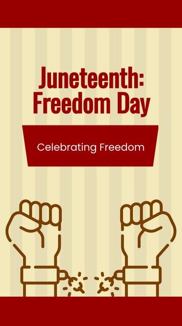 Free Juneteenth Freedom Day Instagram Story Template to Edit Online