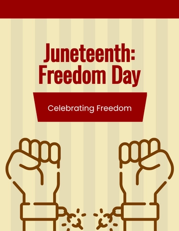 Free Juneteenth Freedom Day Flyer Template to Edit Online
