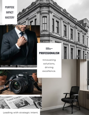 Free Professional Vision Board Template to Edit Online