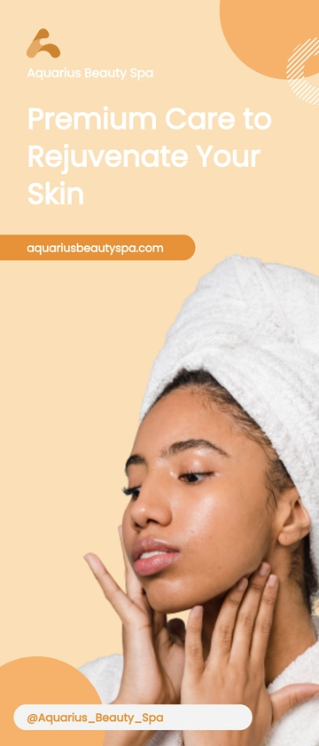 Free Beauty Center & Spa Roll Up Banner Template to Edit Online