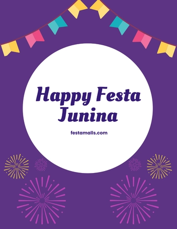 Free Happy Festa Junina Flyer Template to Edit Online