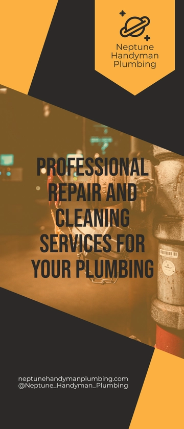 Free Plumbing Repair Services Roll-Up Banner Template to Edit Online