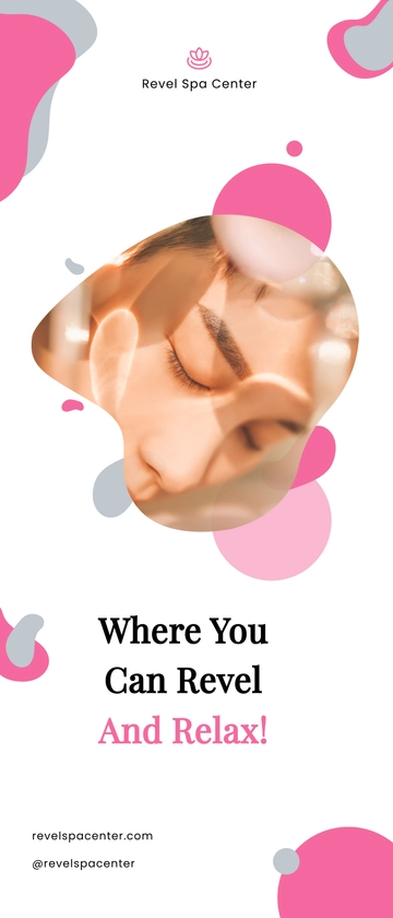 Free Sample Spa Center Rollup Banner Template to Edit Online