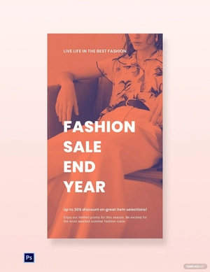 Minimalistic Fashion Sale Whatsapp Post Template