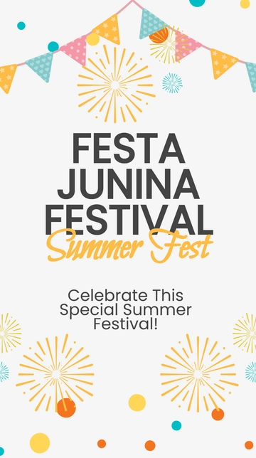 Free Festa Junina Festival Whatsapp Post Template to Edit Online