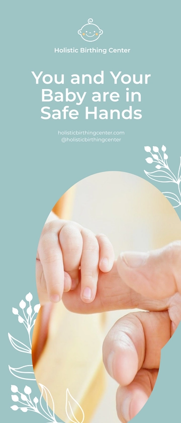 Free Birth Clinic Rollup Banner Template to Edit Online