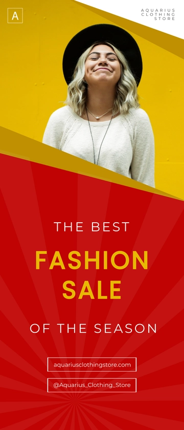 Free Seasonal Sale Rollup Banner Template to Edit Online