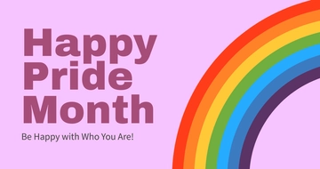 Free Happy Pride Month Facebook Post Template to Edit Online