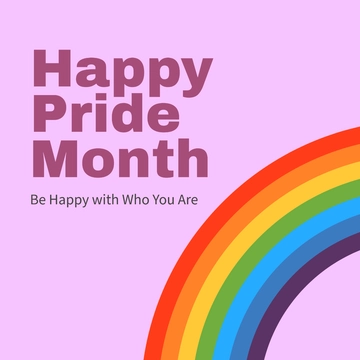 Free Happy Pride Month Instagram Post Template to Edit Online