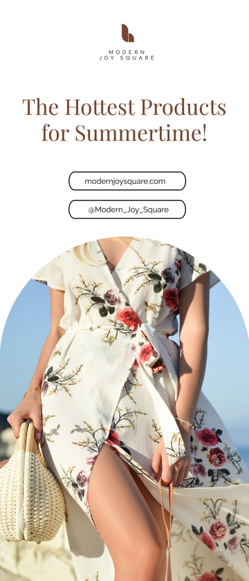 Free Summer Items Sale Roll Up Banner Template to Edit Online