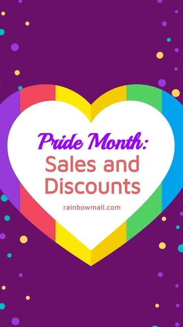 Free Pride Month Sale Instagram Story Template to Edit Online