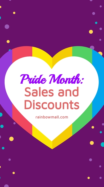 Free Pride Month Sale Whatsapp Post Template to Edit Online