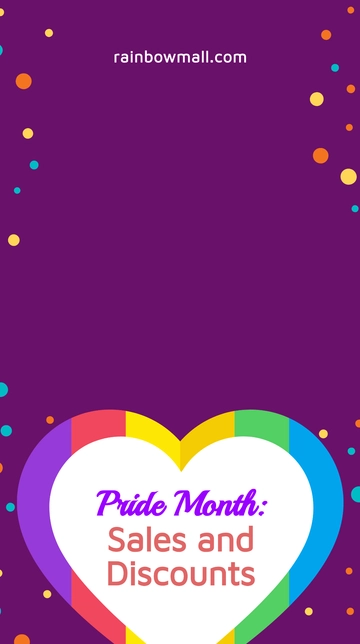 Free Pride Month Sale Snapchat Geofilter Template to Edit Online