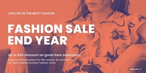 Minimalistic Fashion Sale Twitter Post Template