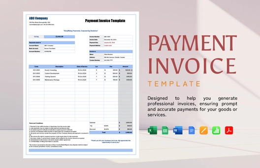 Payment Invoice Template