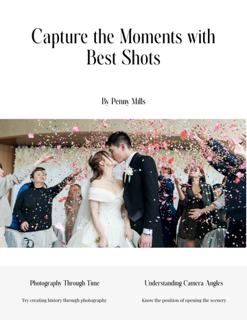 Free Photography eBook Template to Edit Online