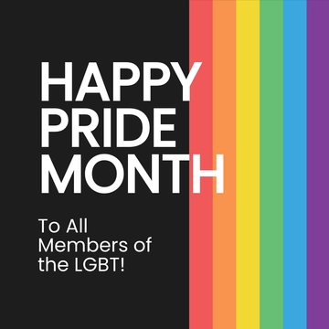 Free LGBT Pride Month Linkedin Post Template to Edit Online