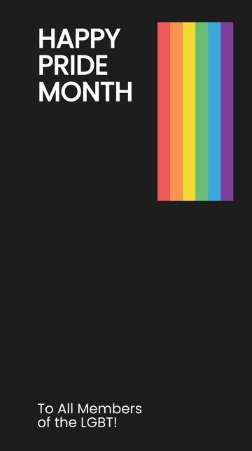 Free LGBT Pride Month Snapchat Geofilter Template to Edit Online