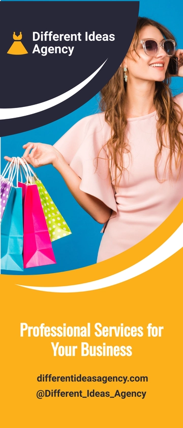 Free Fashion Professional Roll Up Banner Template to Edit Online