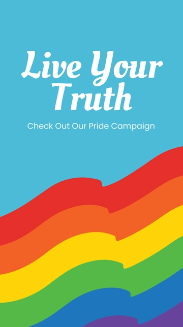 Free Pride Campaign Whatsapp Post Template to Edit Online