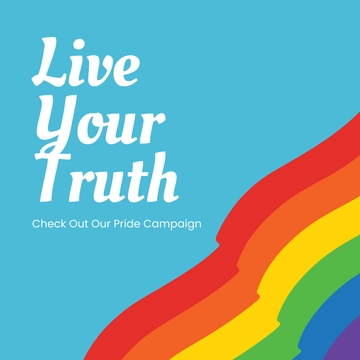 Free Pride Campaign Linkedin Post Template to Edit Online