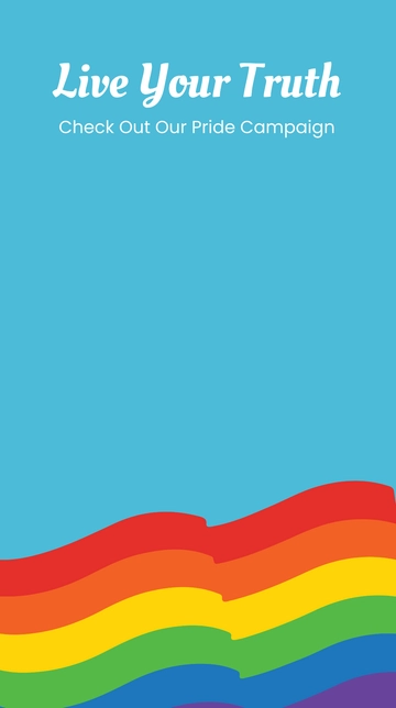 Free Pride Campaign Snapchat Geofilter Template to Edit Online