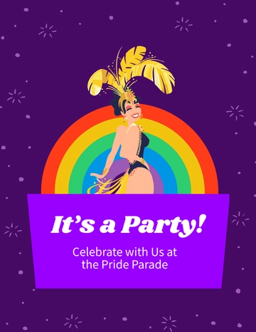Free Pride Parade Flyer Template to Edit Online