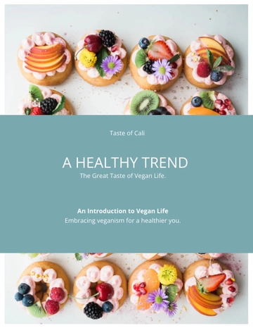 Free Food eBook Template to Edit Online