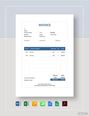 Simple Tax Invoice Template