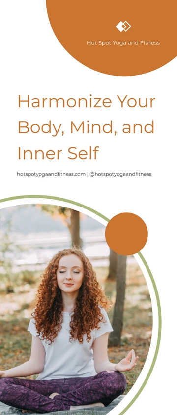 Free Fitness & Yoga Rollup Banner Template to Edit Online