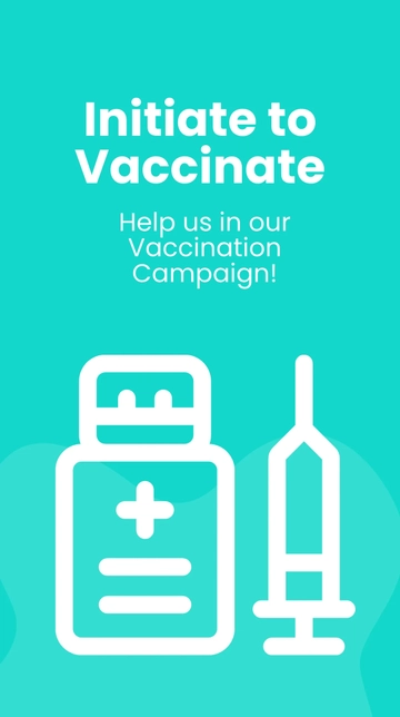 Free Vaccine Campaign Instagram Story Template to Edit Online