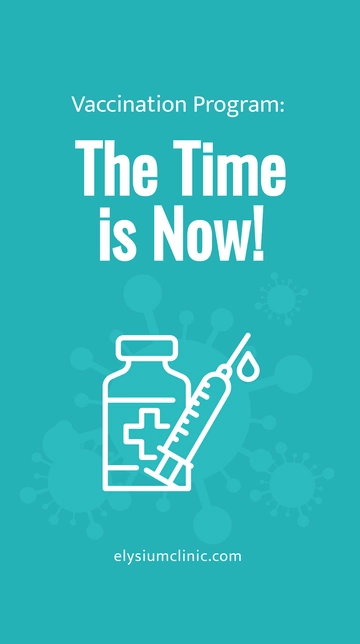 Free Time To Vaccinate Whatsapp Post Template to Edit Online