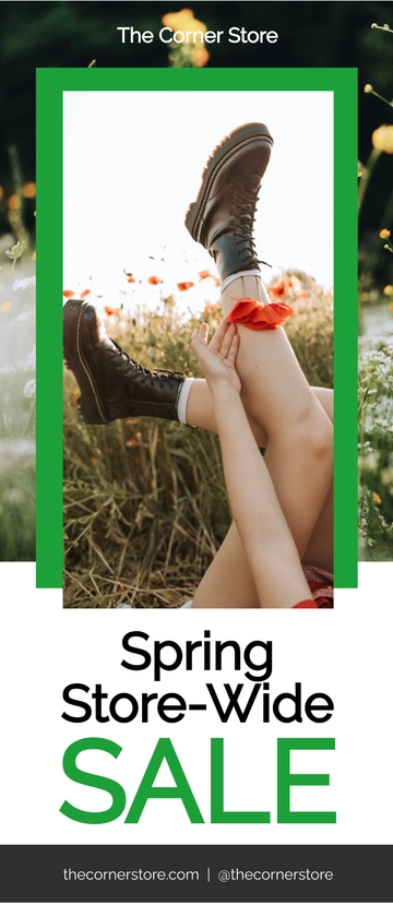 Free Sale Outdoor Roll Up Banner Template to Edit Online